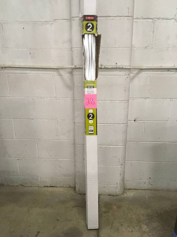 Delta 48 in. to 60 in. Sliding Shower Door Track Assembly Kit in Chrome