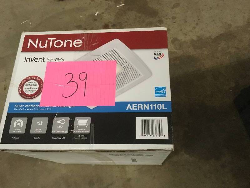Nutone InVent Series 110 CFM Ceiling Exhaust Bath Fan with Light