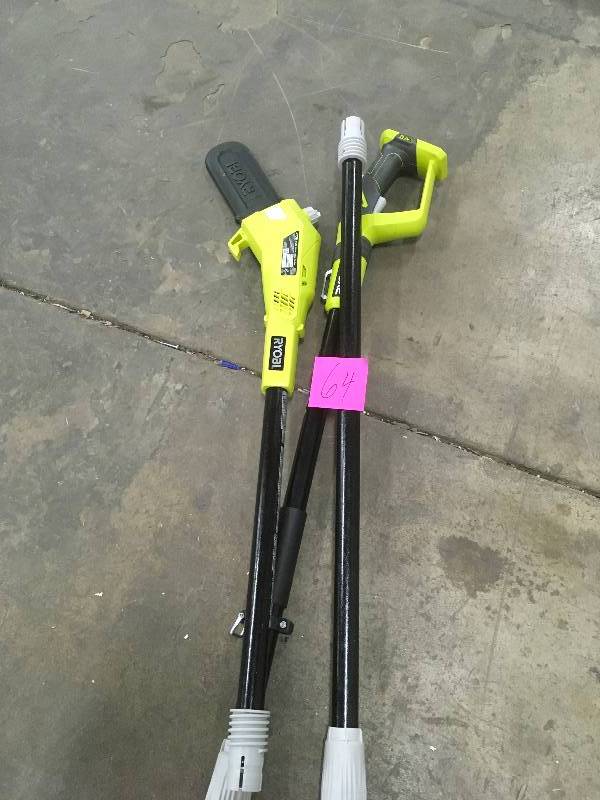 Ryobi P4360 ONE 8 in. 18-Volt 9.5 ft. Cordless Electric Pole Saw used in working condition Tool Only