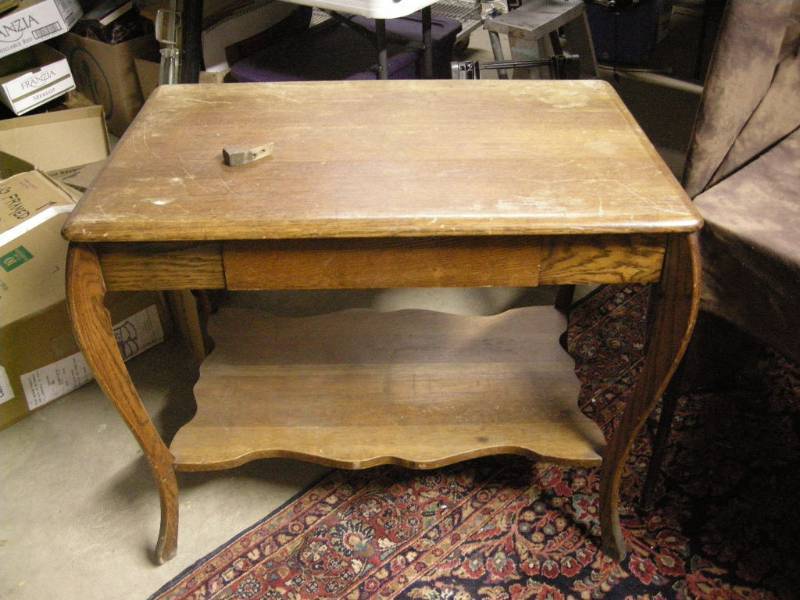 old library table