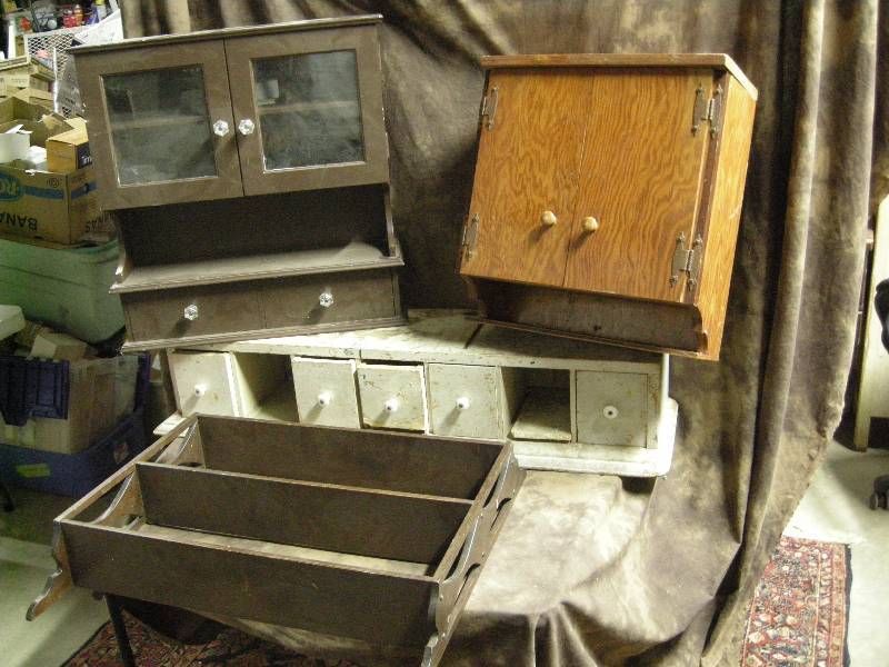 lot 68 image: Vintage Shelf-Storage Cabinets