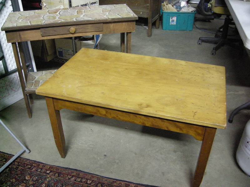 lot 75 image: Vintage Maple and Pine Tables