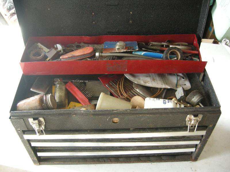 lot 97 image: Toolbox with Tools