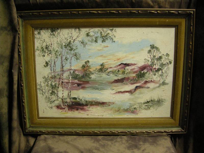 lot 105 image: Vintage Oil Painting