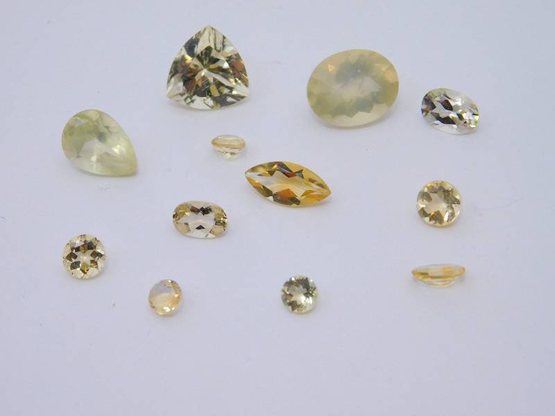 12.47 cts of Yellow-Green Gemstones