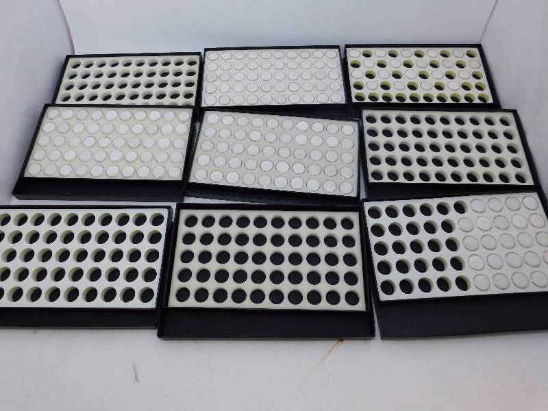 Lot of (9) Gemstone HolderDisplay Boxes