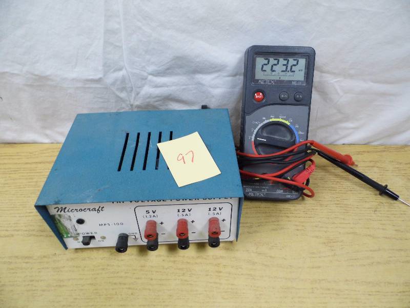 lot 97 image: Multimeter - Power Supply