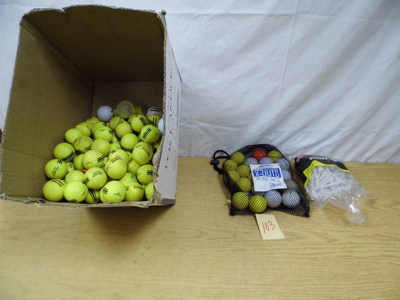 lot 103 image: Golf Balls - Tees