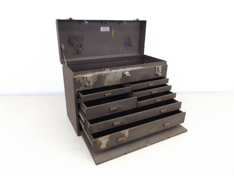 Vintage Kennedy Machinists Tool Box with Key