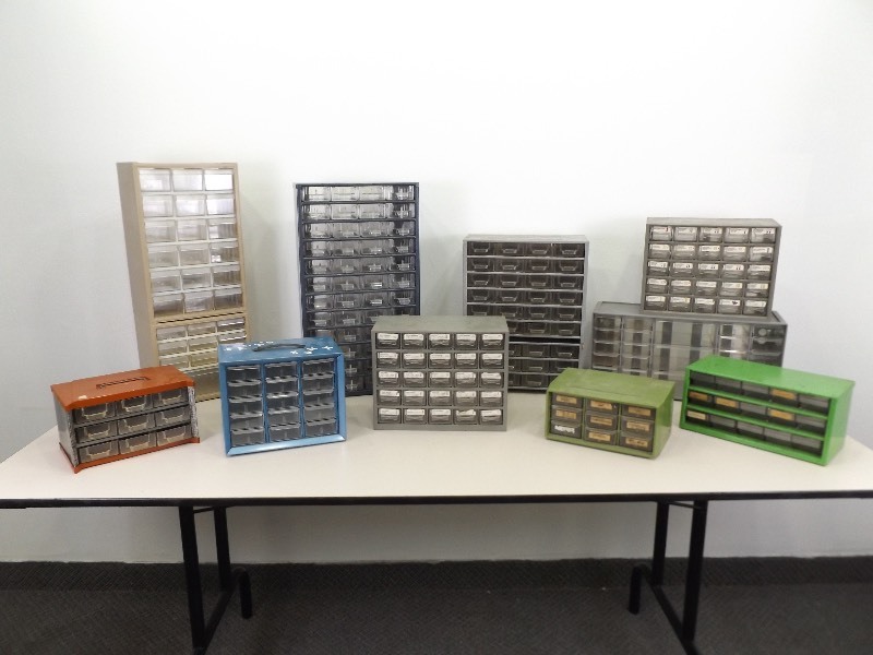Large Lot of Metal and Plastic Hardware Organizers