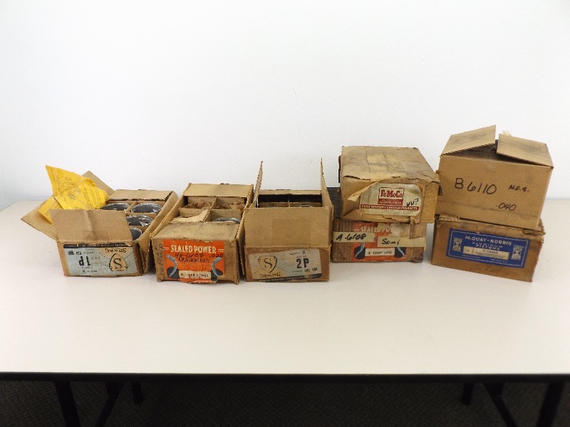 Large Lot of NOS Vintage Ford V8 etc. Piston Sets