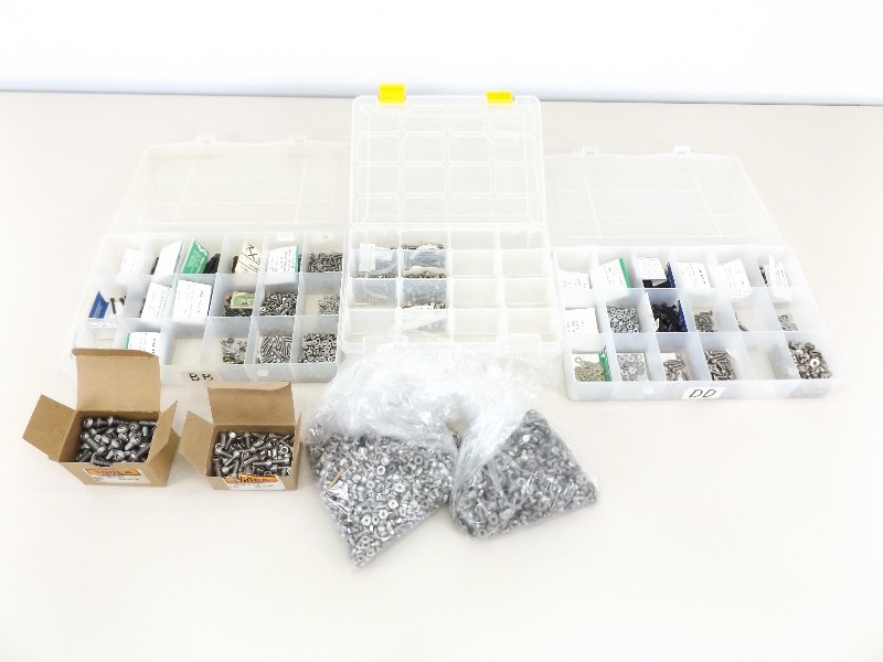 Large Lot of Stainless Steel Machine Screws, Set Screws, etc.