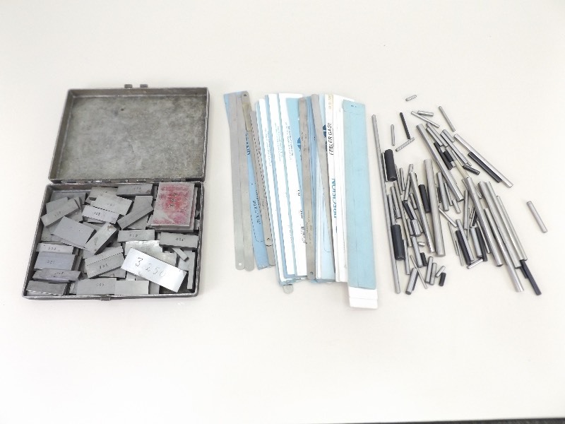 Lot of Gage Blocks, Gage Pins, and Feeler Gages