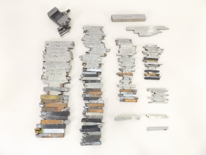 Lot of New and Used Tungsten, Carbide, etc. Cutting Tools, Holders, etc.