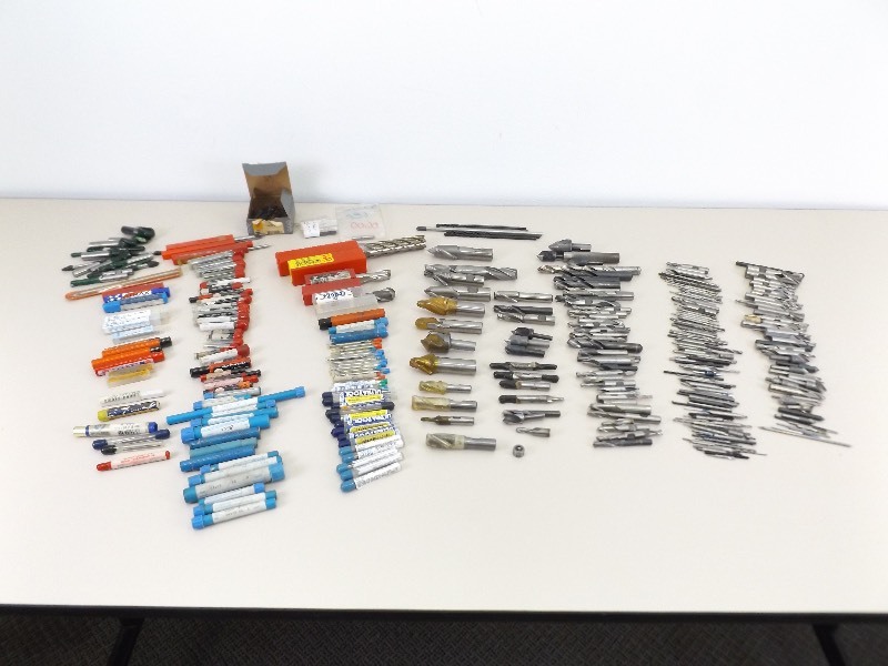 Large Lot of New and Used End Mills etc.