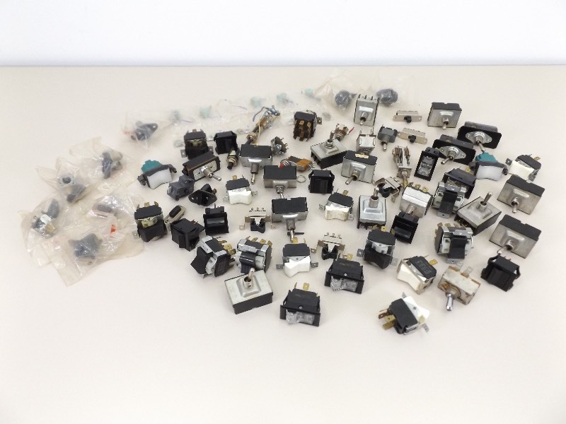 Lot of 80 Rocker, Flip etc. Style Switches