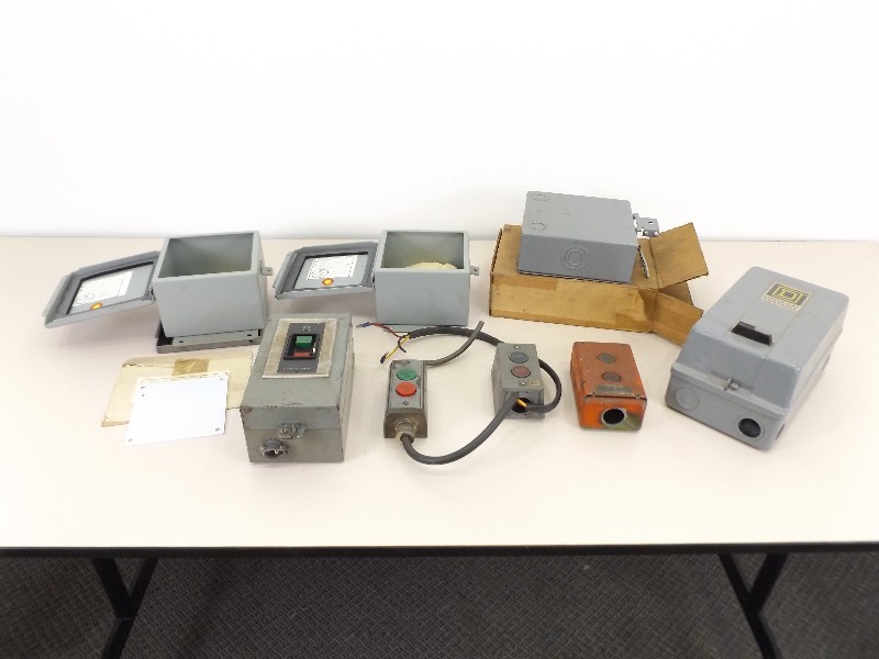 Lot of NOS etc. Electrical Junction Boxes, Starters, etc.