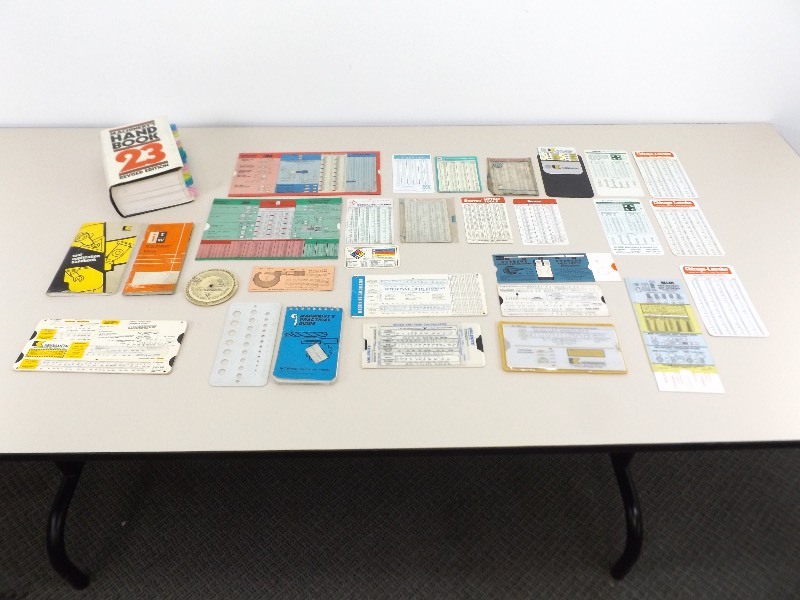 Lot of Machinist Books, Reference Sheets, Rulers, etc.