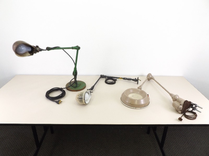 Lot of 3 Steampunk Style Shop Lights