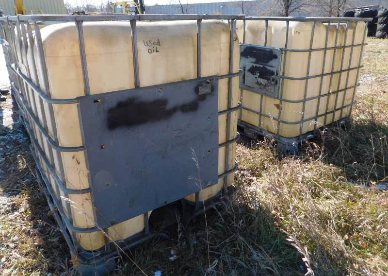 lot 24 image: 38 x 46 x 46 Used Oil Containers (3 & 4)