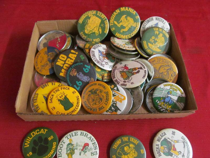 lot 30 image: homecoming pins
