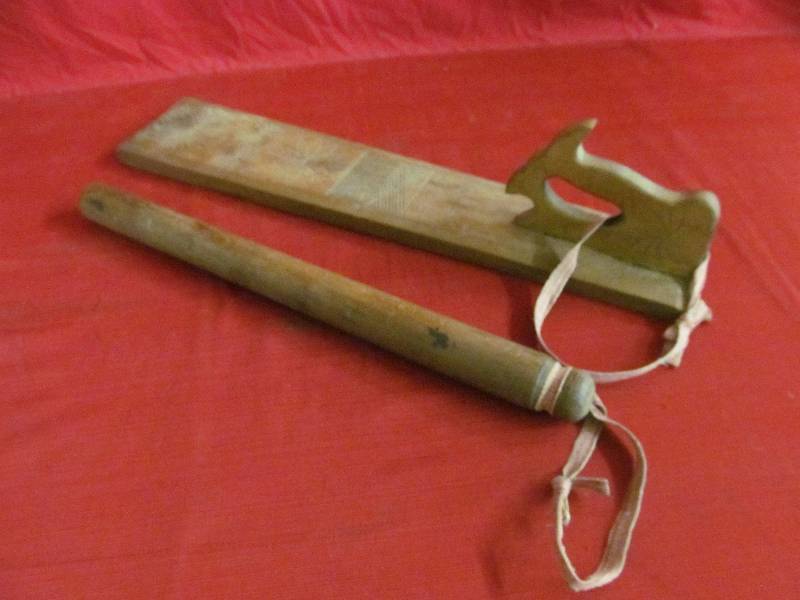 lot 91 image: Antique clothes press