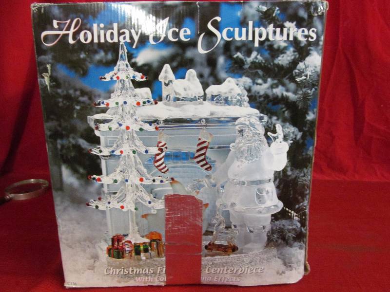 lot 93 image: Holiday ice sculpture