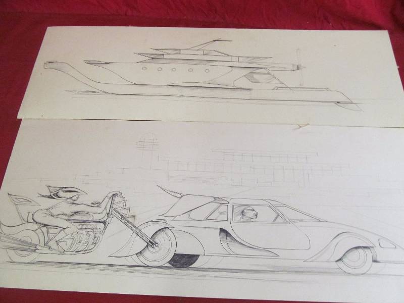 lot 143 image: pencil sketches