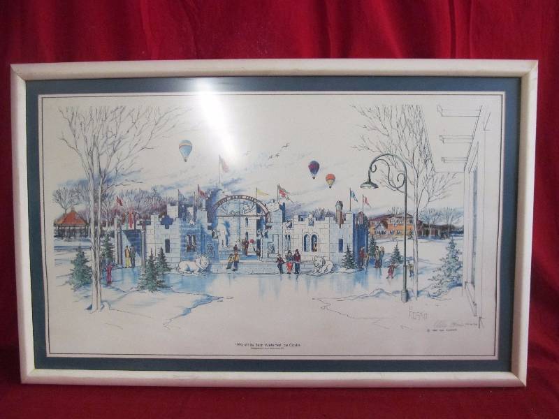 lot 144 image: autographed print White Bear Ice Castle Winner