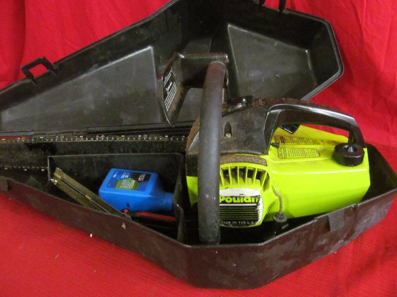 lot 113 image: Poulan chainsaw