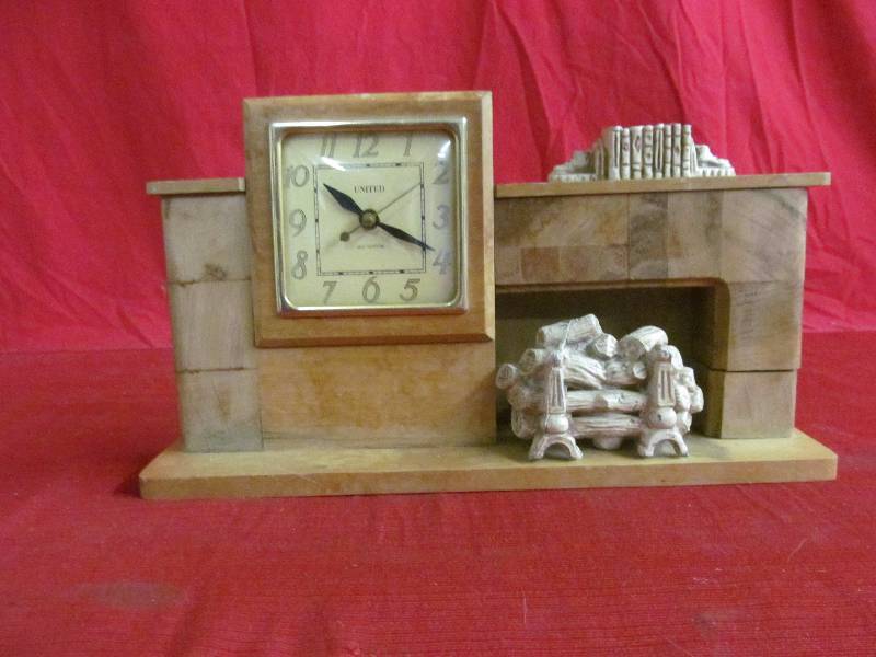 lot 184 image: fireplace clock