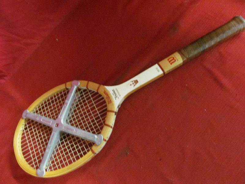 lot 191 image: vintage Wilson tennis racket