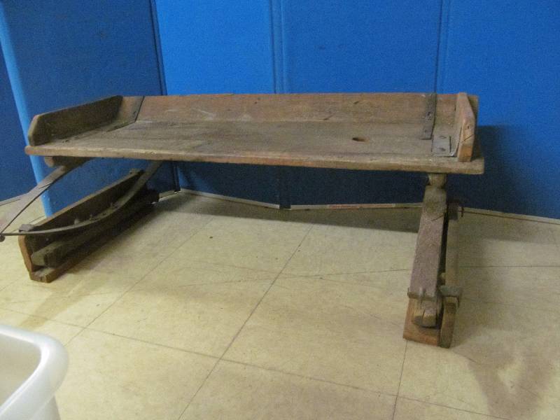 lot 215 image: Antique buck board seat