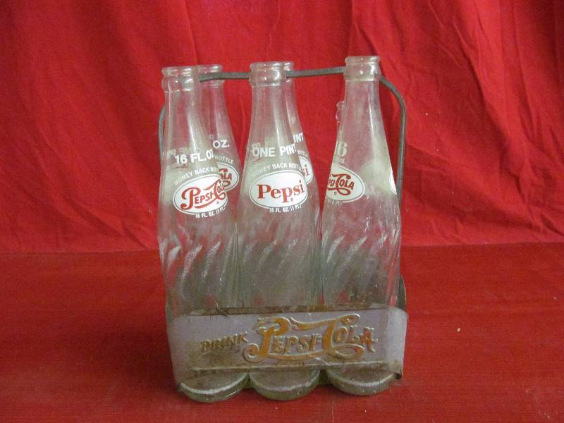 lot 220 image: vintage Pepsi Bottles