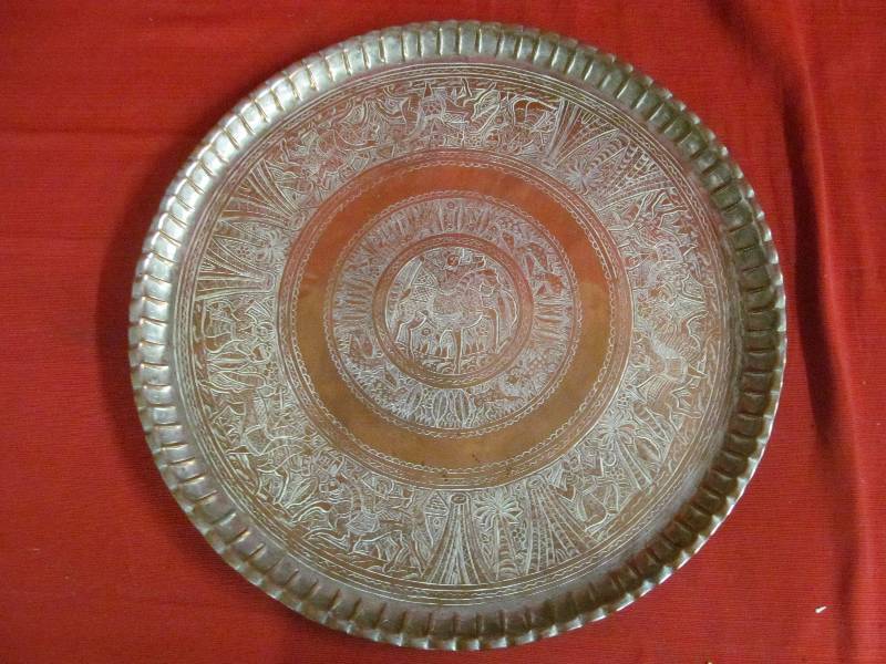 lot 230 image: brass platter