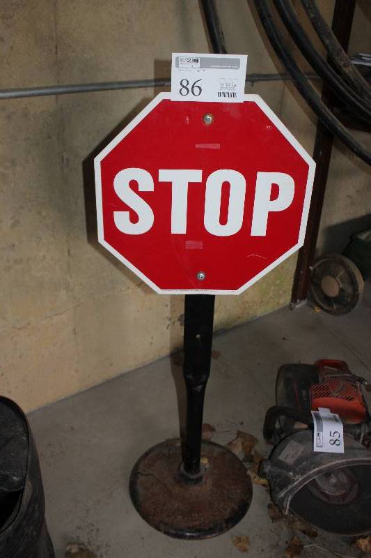 STOP Sign w Post
