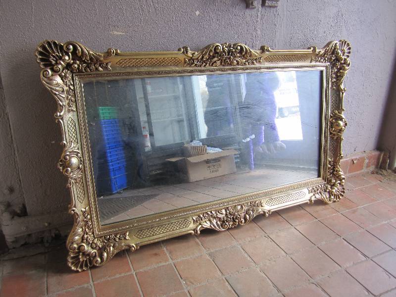 Huge Framed Mirror 34.5 x 58.5 ov...