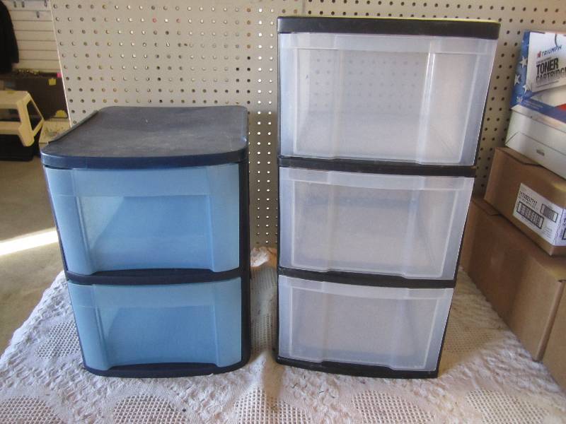 Lot of 2 Organizers 2 drawer and 3 ...