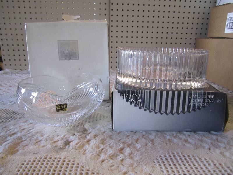 2 Nice Mikasa Glass Bowls In Box...