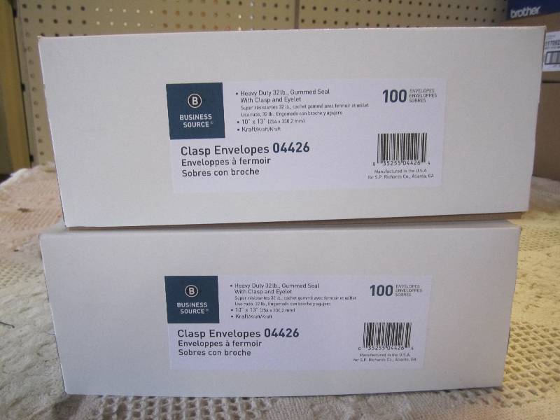 200 - 10 x 13 Clasp Envelopes 2 b...