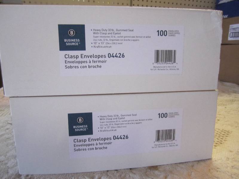 200 - 10 x 13 Clasp Envelopes 2 b...