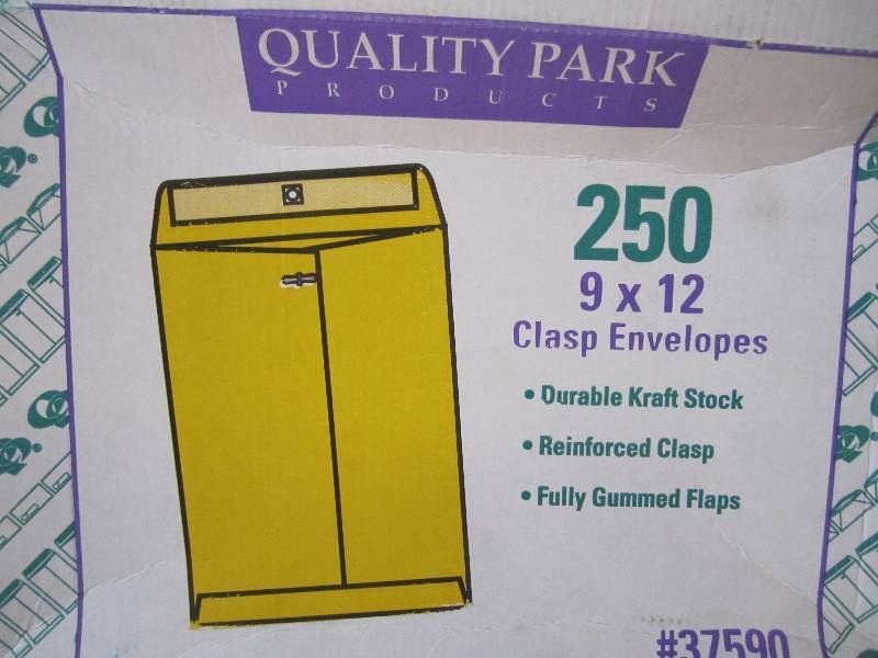 Box of 250 - 9 x 12 Clasp Envelop...