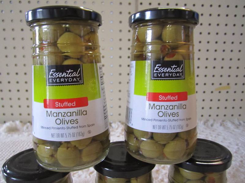 Lot of 5 Jars Stuffed Manzanilla Ol...