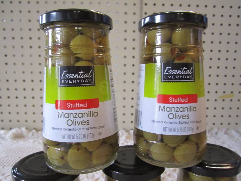 Lot of 5 Jars Stuffed Manzanilla Ol...