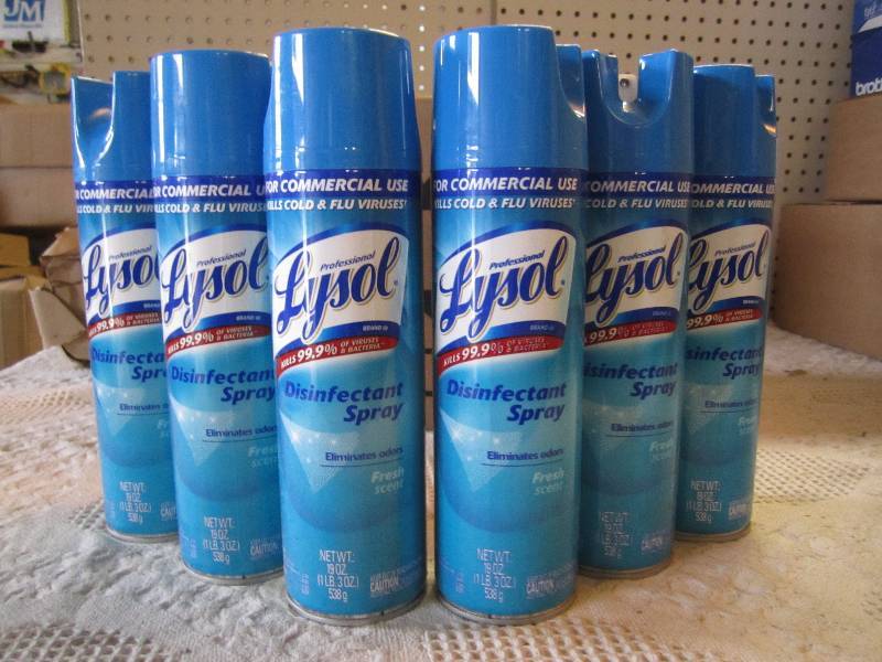 Lot of 6 Lysol Disinfectant Spray F...