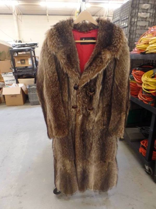 FULL LENGTH RACOON COAT