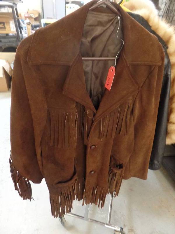 SUEDE FRINGE COAT
