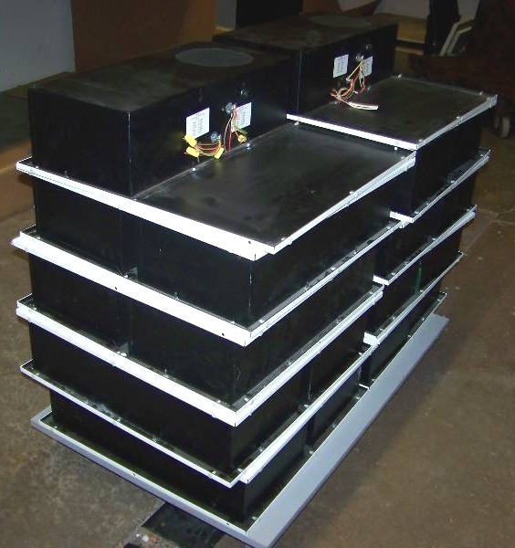 lot 75 image: (18) Lowell, In-Ceiling Speakers with Metal Ceiling Tiles