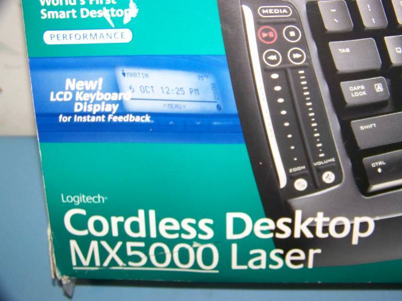 lot 46 image: Logitech, Desktop, Bluetooth, Wireless Compter  PC Keyboard and Laser Mouse in Original Box