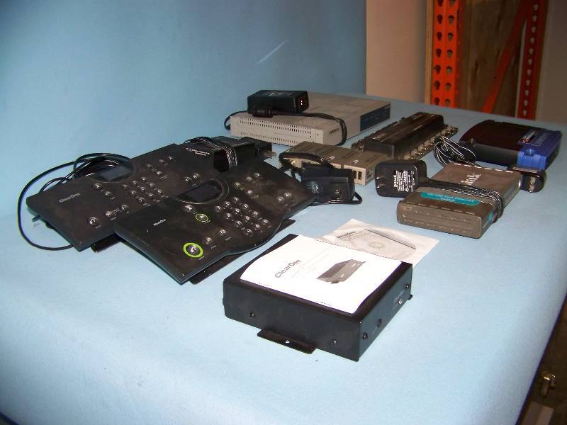 lot 90 image: Miscellaneous lot of Extenders, Routers, Switch, Adapter, Dialer and Control Console